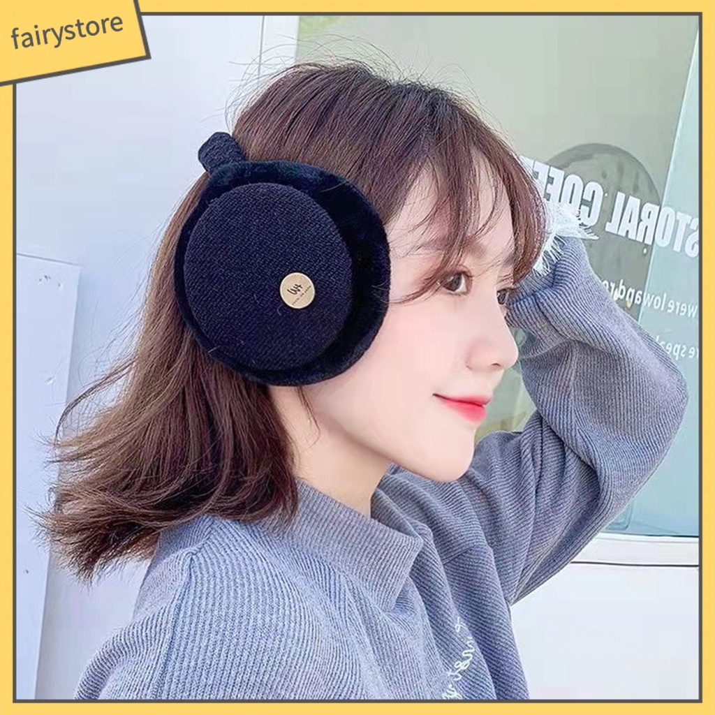 Chụp Tai Giữ Ấm Dày Dặn Thoải Mái Chống Gió Chống Trượt Màu Sắc Tương Phản Có Thể Gập Lại Dành Cho Nam Nữ