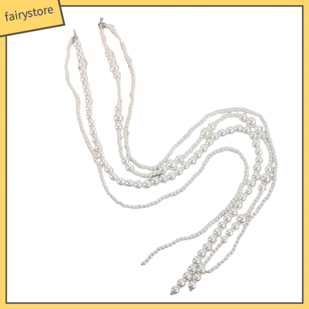 [FRO] Kẹp Tóc Dạng Bện Đính Ngọc Trai Giả Dài Quyến Rũ Cho Cuộc Sống Hàng Ngày