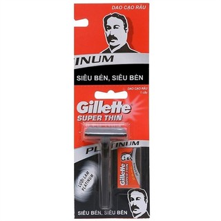 1 cây dao cạo cán đen lưỡi lam Gillette Super Thin Click Er-80