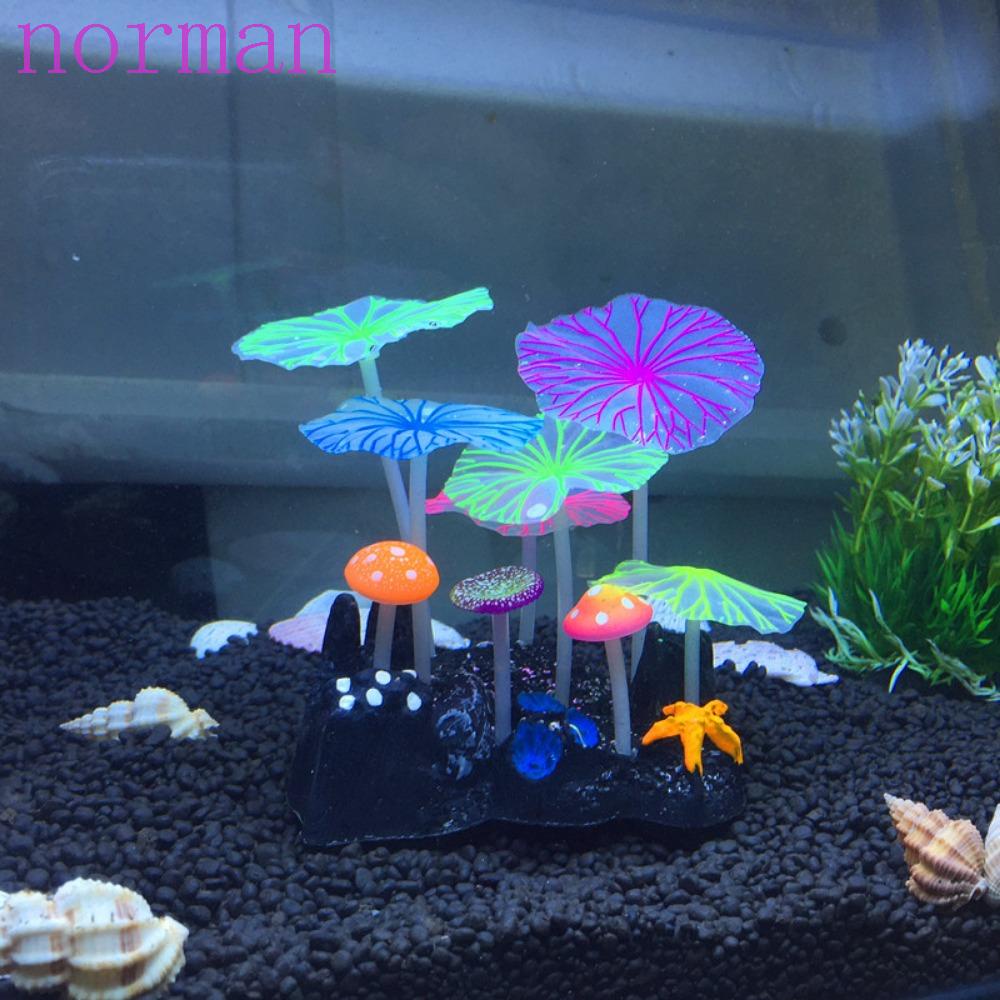 Cây Hoa Sen Bằng Silicone Phát Quang Dùng Trang Trí Bể Cá 2023