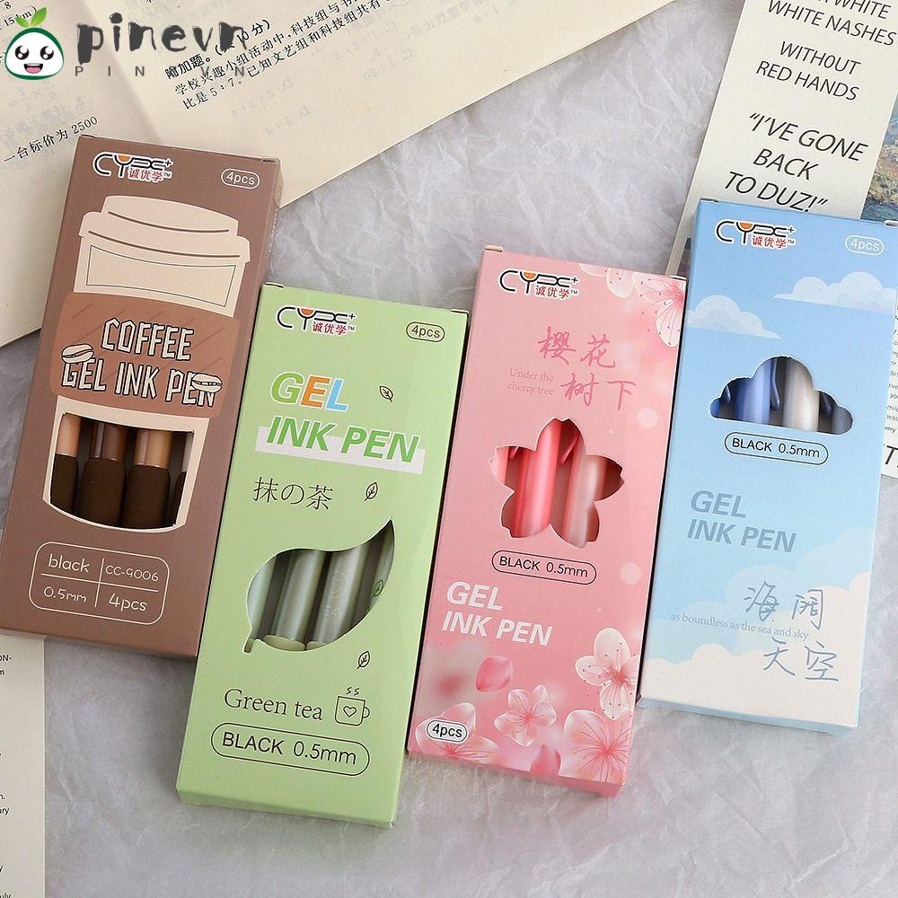 Set 4 Bút Mực Đen Kiểu Dáng Sáng Tạo