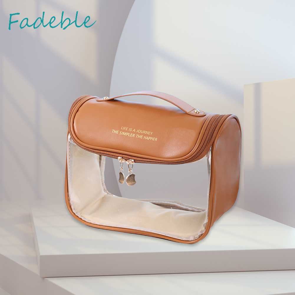 Túi Đựng Mỹ Phẩm Bằng PVC Cỡ Lớn Có Móc Treo Tiện Dụng