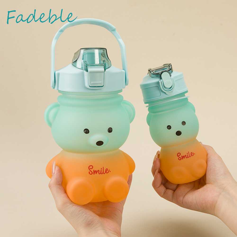 Bình Nước Thể Thao 1300ML + 350ML Hình Gấu Dễ Thương