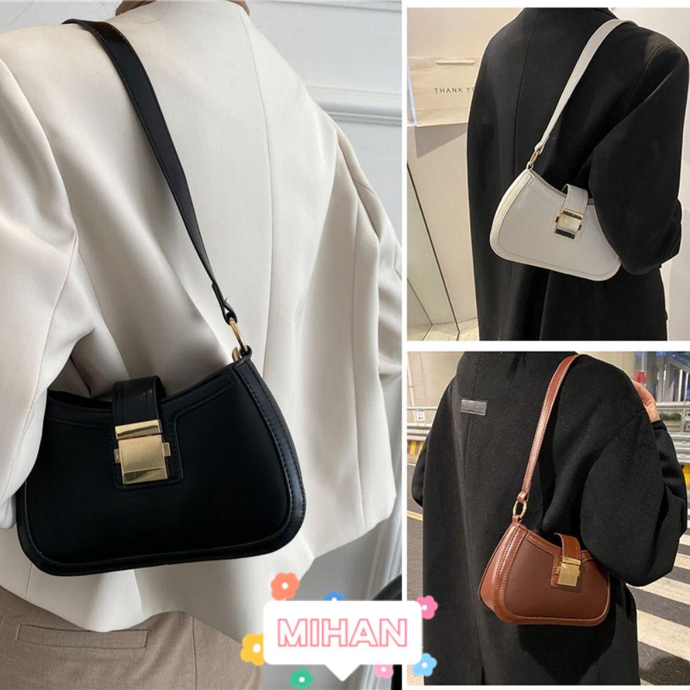 Túi Xách Màu Trơn Phối Dây Xích Thời Trang Nữ MIHAN1