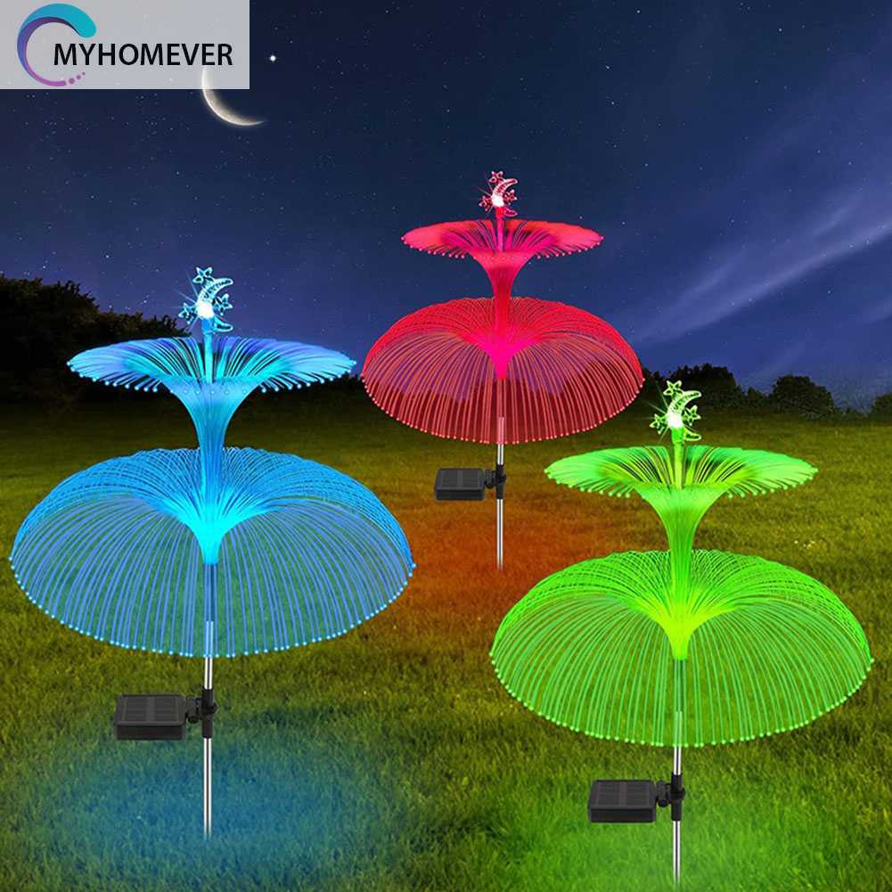 Đèn LED Tự Động Hình Sứa Trang Trí Sân Vườn