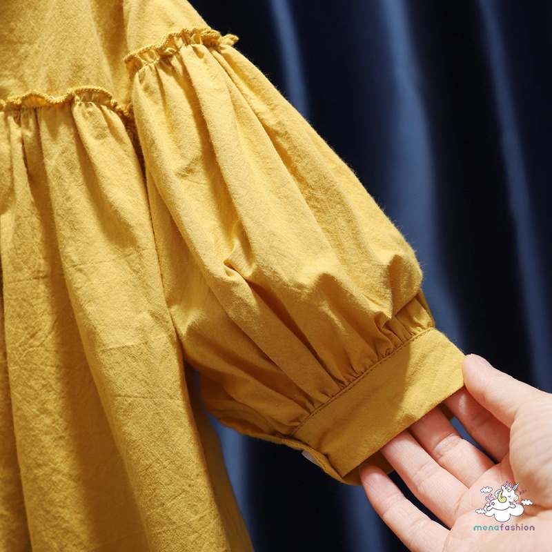 Áo Sơ Mi Xanh Dương Phong Cách Phương Tây Cho Bé Gái 2 Plus Size 130