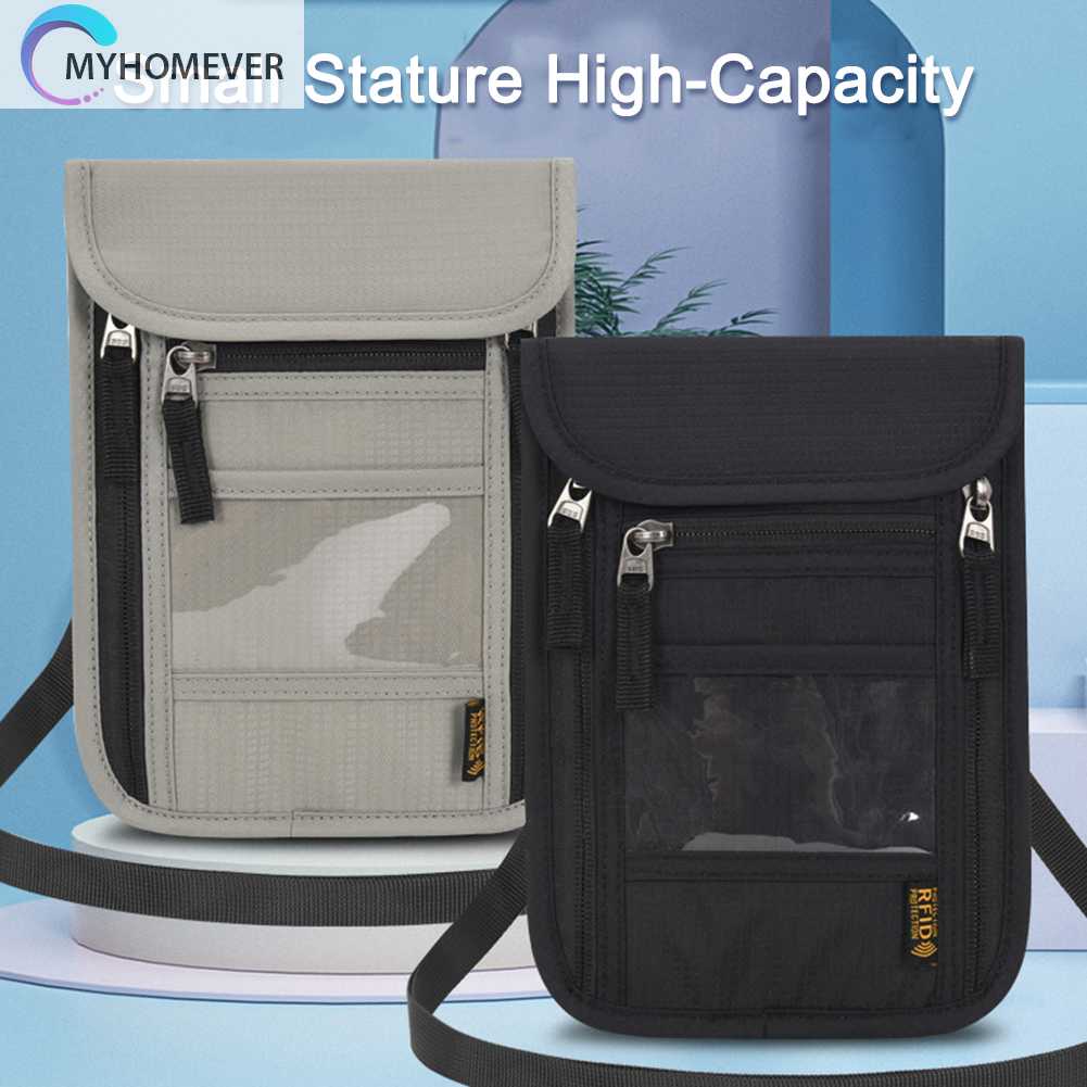 Ví Đựng Hộ Chiếu / Thẻ Đeo Cổ Đa Năng Tiện Dụng Mang Theo Du Lịch