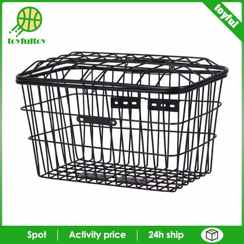 Giỏ Xe Đạp [Toyfulcabin] Giá Đỡ Dày Dặn Dễ Lắp Đặt Kèm Vỏ Bọc