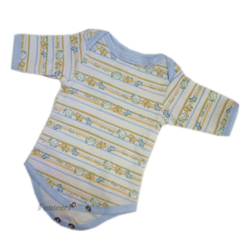 Bộ Áo Liền Quần + Nón + Yếm Xinh Xắn Cho Búp Bê Sơ Sinh 1-17 - 18inch