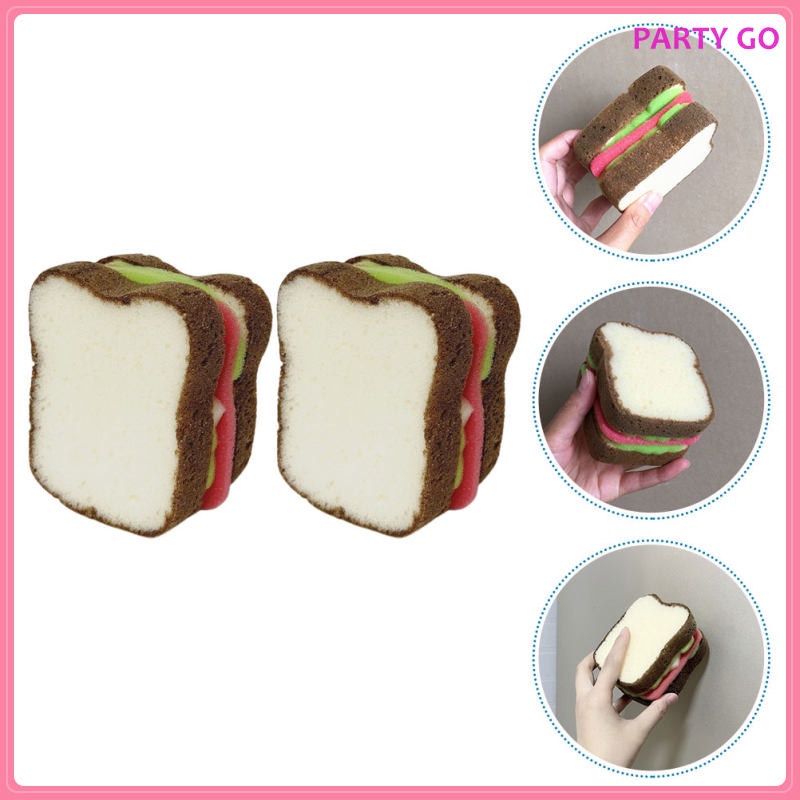 Set 2 Miếng Bọt Biển Rửa Chén Bằng Sợi Micro Tiện Dụng