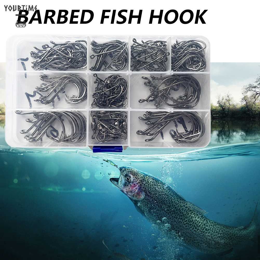 Set 170 Lưỡi Câu Cá Bằng Thép Cacbon 7384