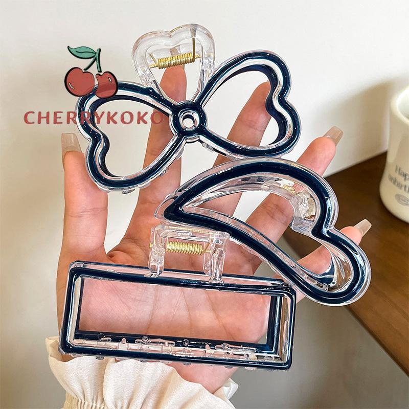 🍒🍒CHERRYKOKO Kẹp bấu tóc barrette lớn màu xanh dương gradient quà tặng hè cho nữ