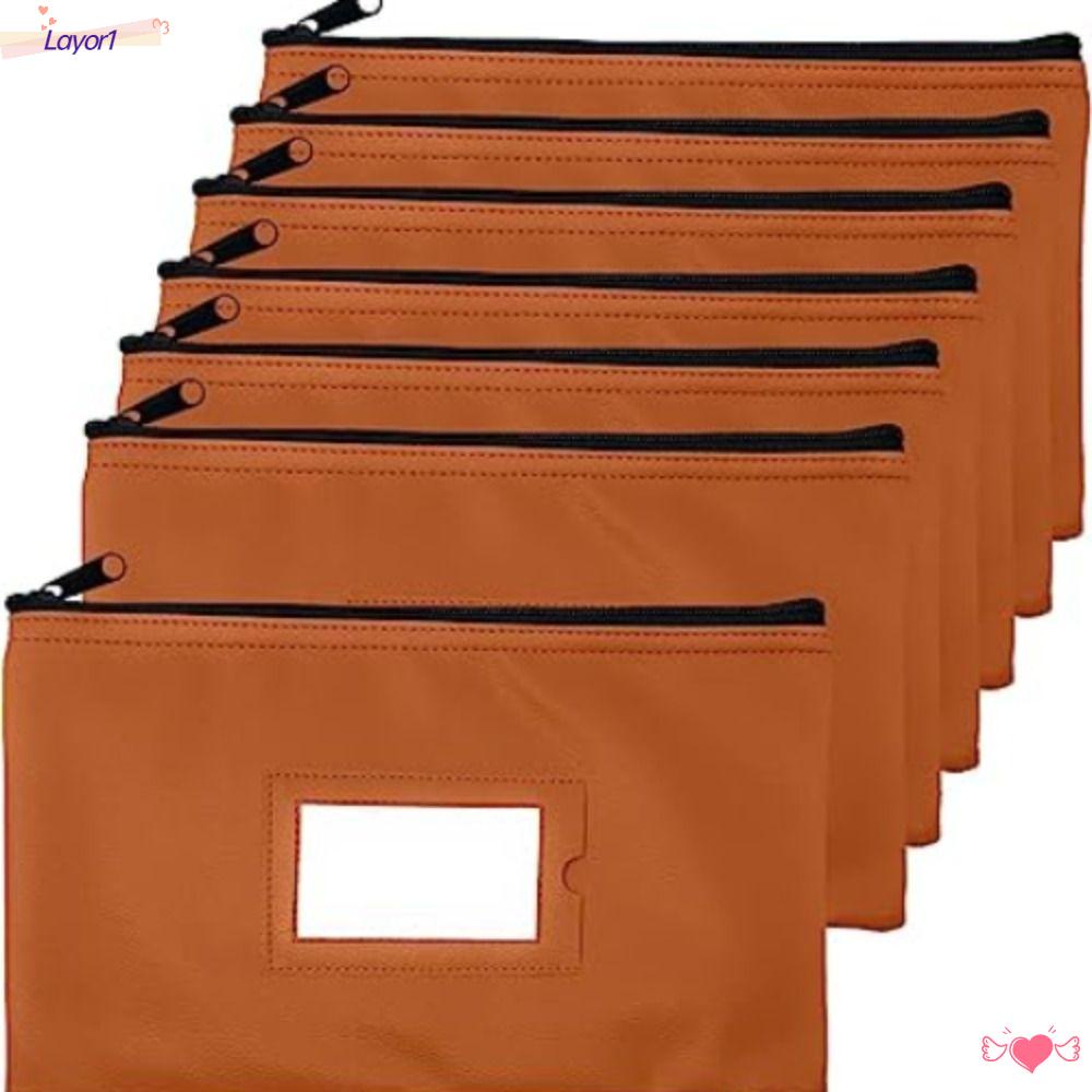 Set 1 / 7 Túi Đựng Tiền Mặt Khóa Kéo Cho Nam Nữ