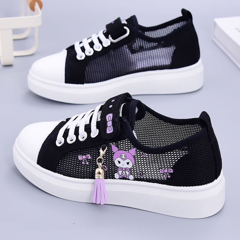 Giày Thể Thao Vải Canvas Phối Lưới Thoáng Khí Phong Cách Mới 2023 BG72 Cho Bé Gái