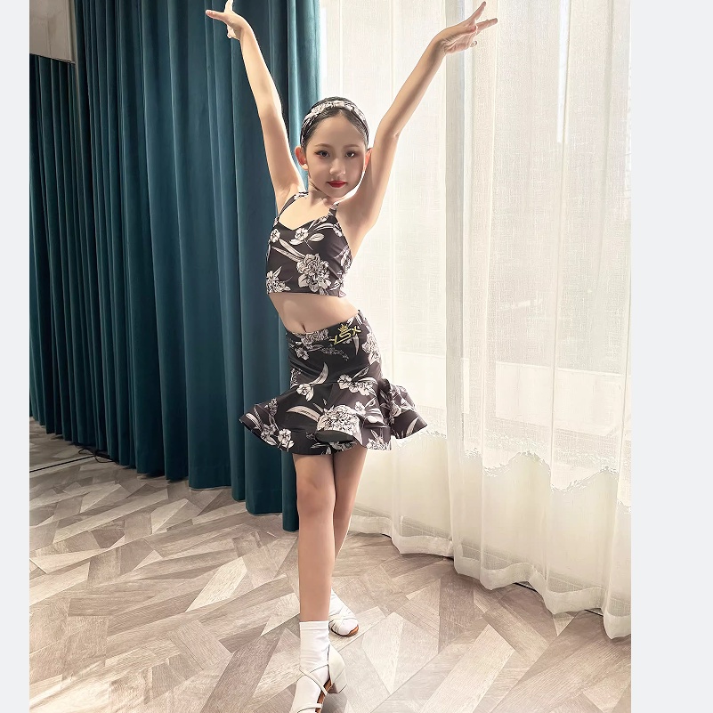 Đầm Khiêu Vũ Nhảy Latin Chuyên Nghiệp Thời Trang Mùa Hè Cho Bé Gái