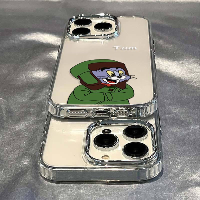 ✅Ốp Điện Thoại Dẻo Họa Tiết Hoạt Hình Tom / Plusiphone12In Style 8 Chống Sốc Đơn Giản Vui Nhộn Cho Iphone 11 14pro713max 1