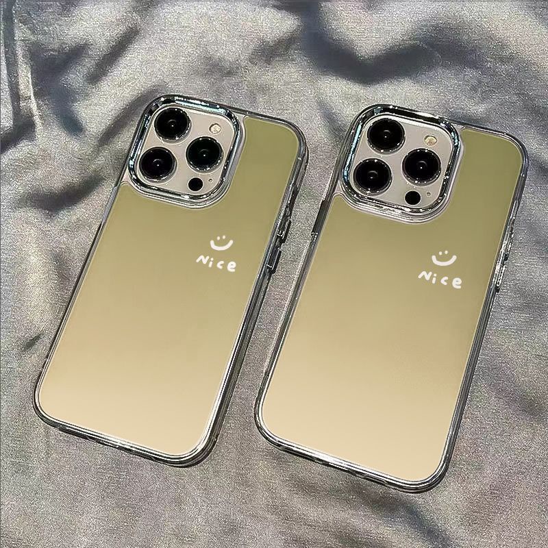 ✅Ốp Điện Thoại Mềm Chống Sốc Màu Gradient Họa Tiết Mặt Cười Cho Iphone 14pro 13 7 811 12Maxplus 7T6O 14pro