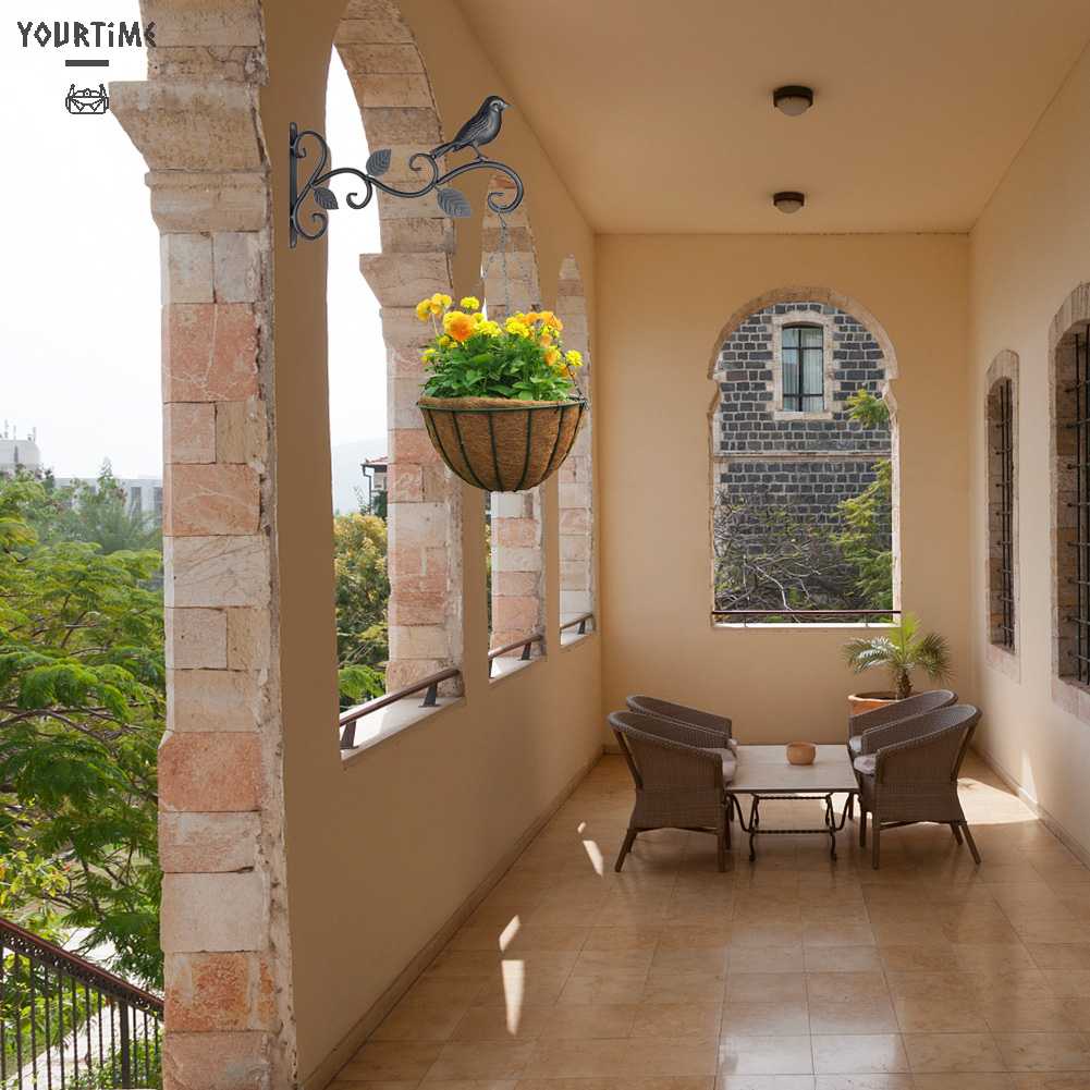 Giá Đỡ Chậu Hoa Gắn Tường Bằng Kim Loại