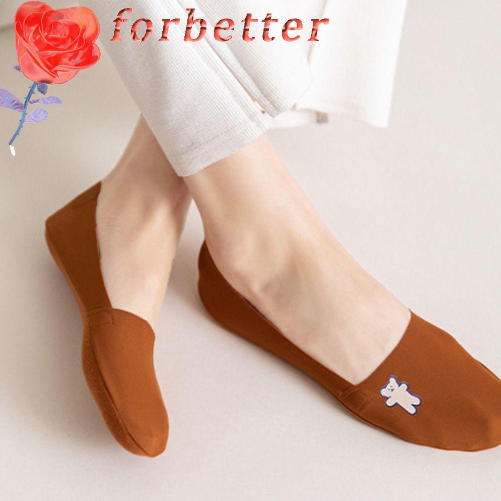 Vớ Thuyền Cotton Gel Silica Mỏng Giấu Đường Chỉ Không Trượt Phong Cách Hàn Quốc Dành Cho Bạn Nữ