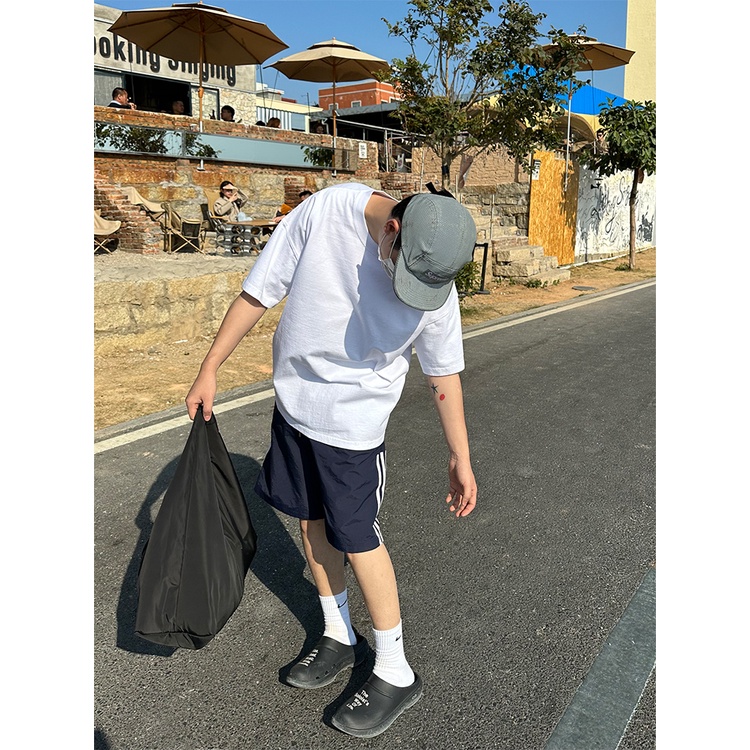 Áo Thun Cotton Tay Ngắn Cổ Tròn Màu Sắc Đơn Giản Thời Trang Mùa Hè Cho Nam Cgga2023