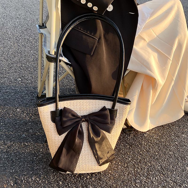 Túi Cói Đeo Vai Sức Chứa Lớn Mẫu Mới 2023 Thời Trang Mùa Hè Cho Nữ