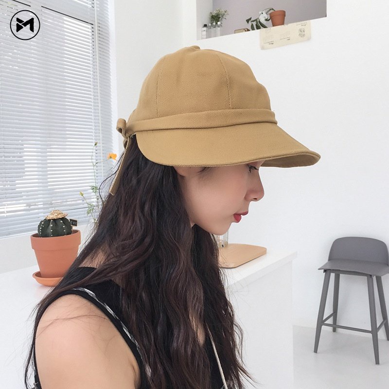 Nón Tai Bèo Rộng Vành Che Nắng Cột Dây Mẫu Mới 2023 Phong Cách Hàn Quốc Cho Nữ