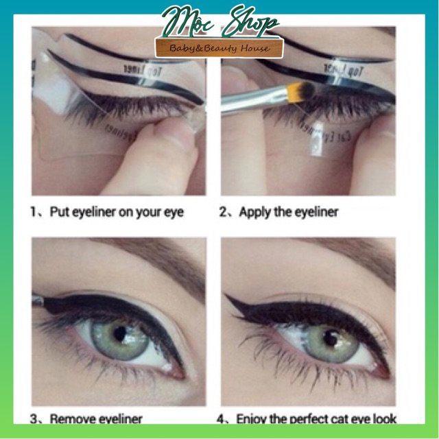 ( Có Sẵn ) Khuôn kẻ EYELINER 10 pcs/set