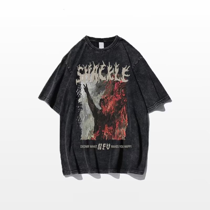 Áo Thun Cotton Tay Ngắn Dáng Rộng Thời Trang Mùa Hè Cho Nam