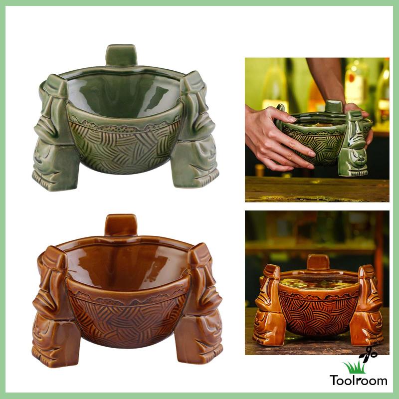 Cốc Uống Nước Bằng Sứ 1000ml Chủ Đề Tiki Sáng Tạo