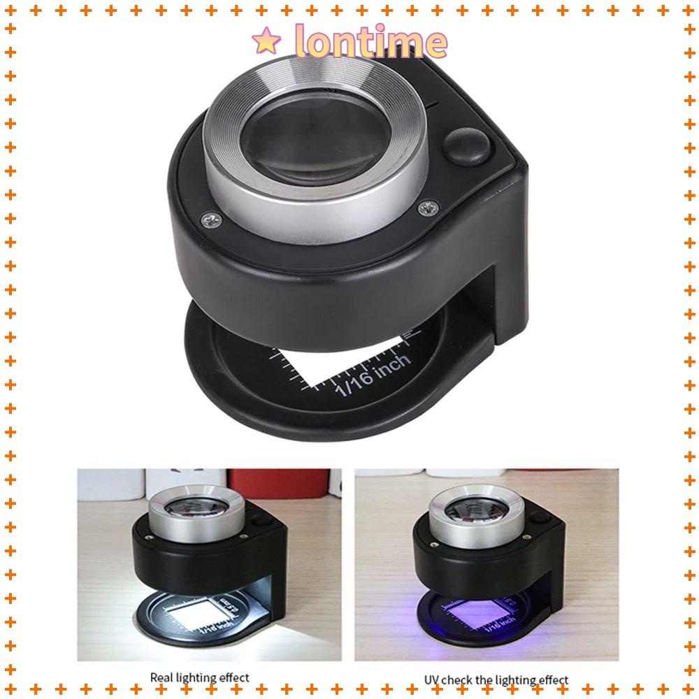 Kính Lúp Cầm Tay 6 LED UV Có Thể Dùng Xem Tiền Xu / Tem Trang Sức