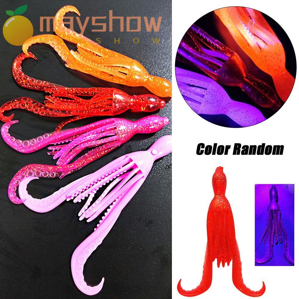 Set 5 Mồi Câu Cá Silicon Mềm 10cm 4g Màu Sắc Ngẫu Nhiên