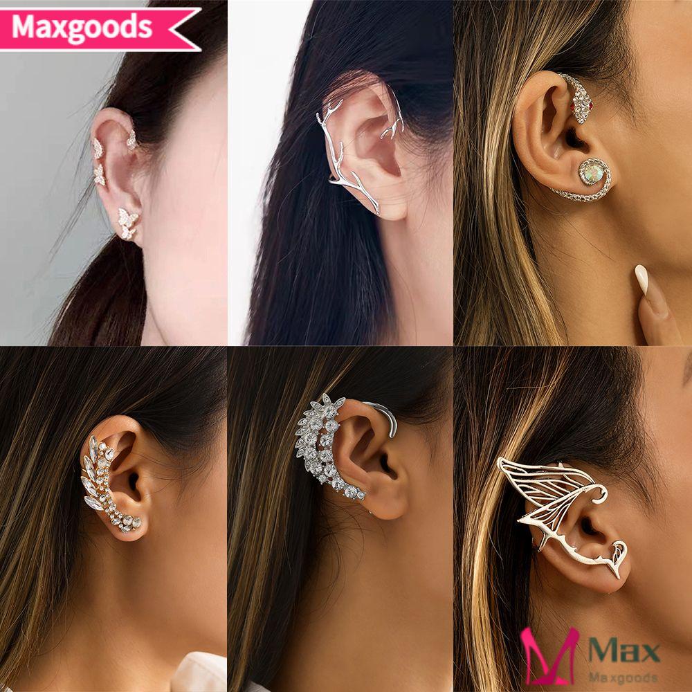 Khuyên Kẹp Vành Tai Không Xỏ Lỗ Họa Tiết Hình Học Thời Trang