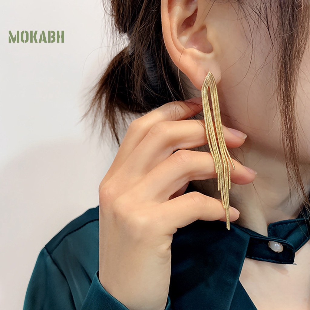 1 Đôi Bông Tai Dáng Dài Không Gây Dị Ứng Phong Cách Bohemian Thời Trang Cho Nữ