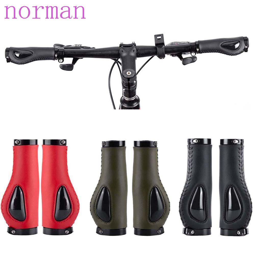 Vỏ Bọc Tay Lái Xe Đạp Leo Núi Bằng Da PU Khóa Hợp Kim Chống Trượt