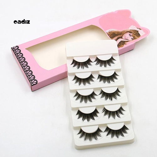 Bộ 5 Cặp Lông Mi Giả Mềm Mại Và Dày Tự Nhiên