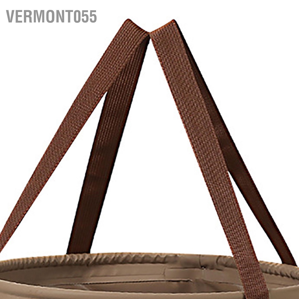 Vermont055 Xô Gấp Ngoài Trời Chống Rò Rỉ Không Mùi Di Động Cắm Trại Nước Cho Dã Ngoại Món Ăn Rửa Chân Ngâm