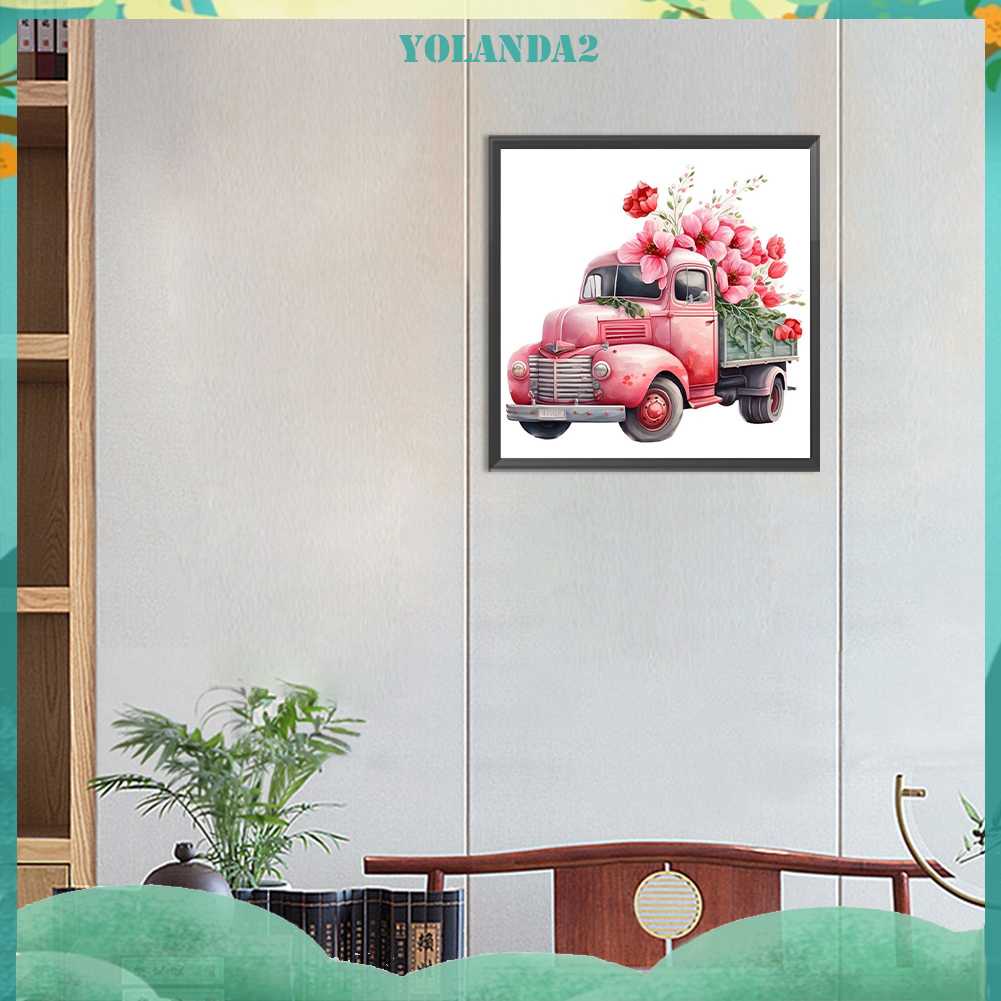 Bộ Tranh Đính Đá 5D Họa Tiết Xe Hơi Độc Đáo DIY Dùng Trang Trí Nhà Cửa