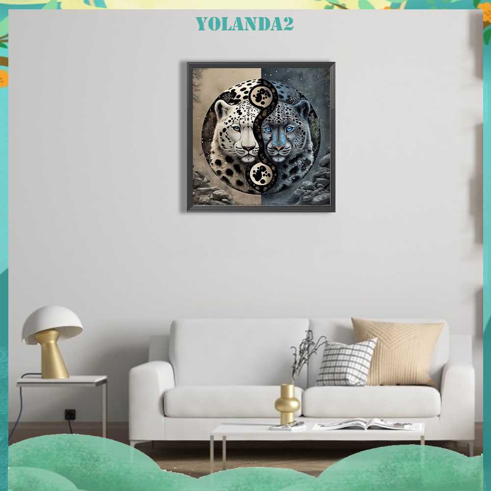 Tranh Đính Đá Kim Cương Toàn Bộ 5D DIY Hình Biểu Tượng Âm Dương