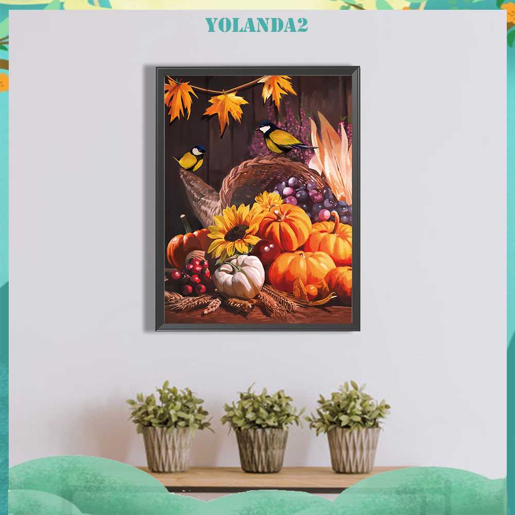 Tranh Đính Đá Kim Cương Toàn Bộ 5D DIY Hình Vẽ Hoa Trang Trí Nhà Cửa