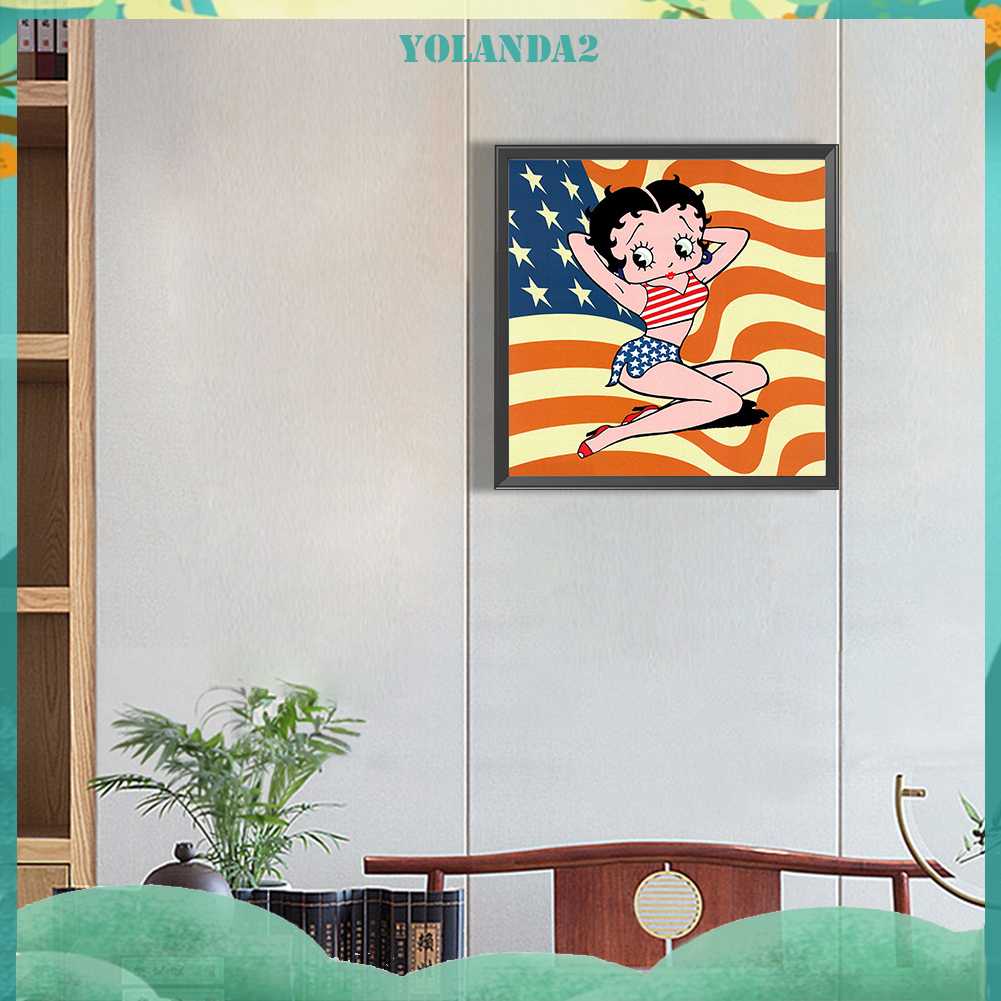 Tranh Đính Đá Kim Cương Toàn Bộ 5D DIY Hình Búp Bê