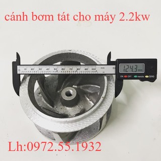 Cánh quạt máy bơm tát 2.2kw ren 12mm