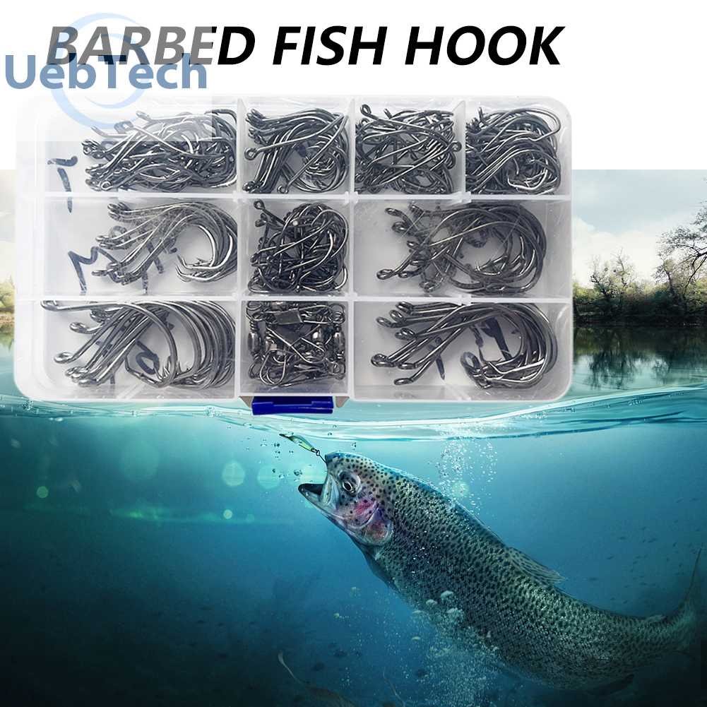 Set 170 Lưỡi Câu Cá Bằng Thép Cacbon 7384