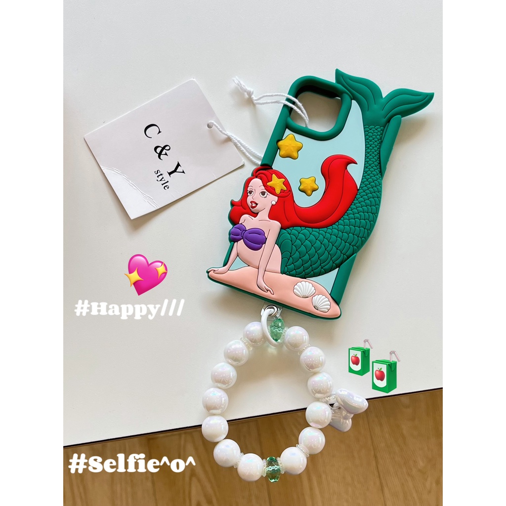 Ốp Điện Thoại Silicone Mềm Chống Sốc In Hình Nàng Tiên Cá Hoạt Hình Cho iPhone 14 14PRO max 13 12PRO max 13pro max 11