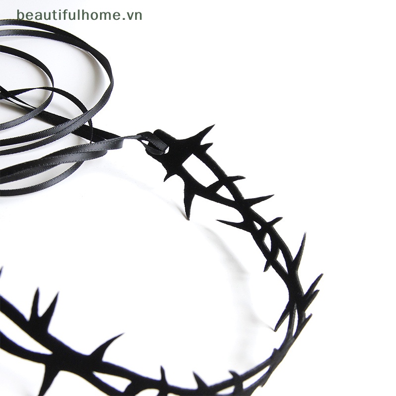 [beautifulhome] Vòng Cổ Choker Hoa Hồng Lớn Thời Trang Punk Quyến Rũ Trang Trí Tiệc Tùng [beauty]