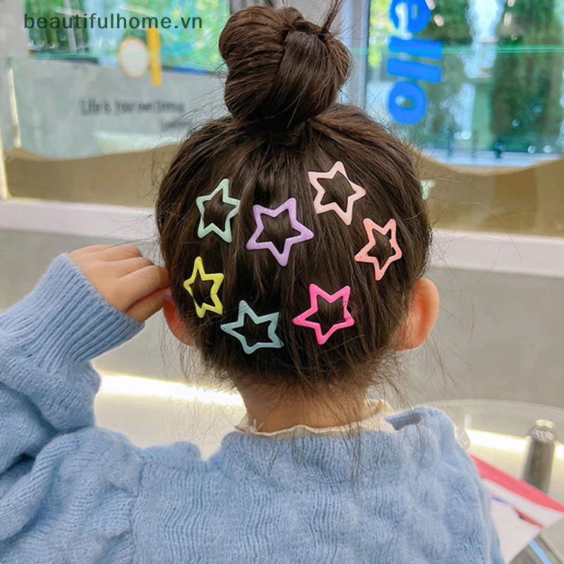 Set 10 / 25 Kẹp Tóc BB Hình Ngôi Sao Dễ Thương Cho Nữ