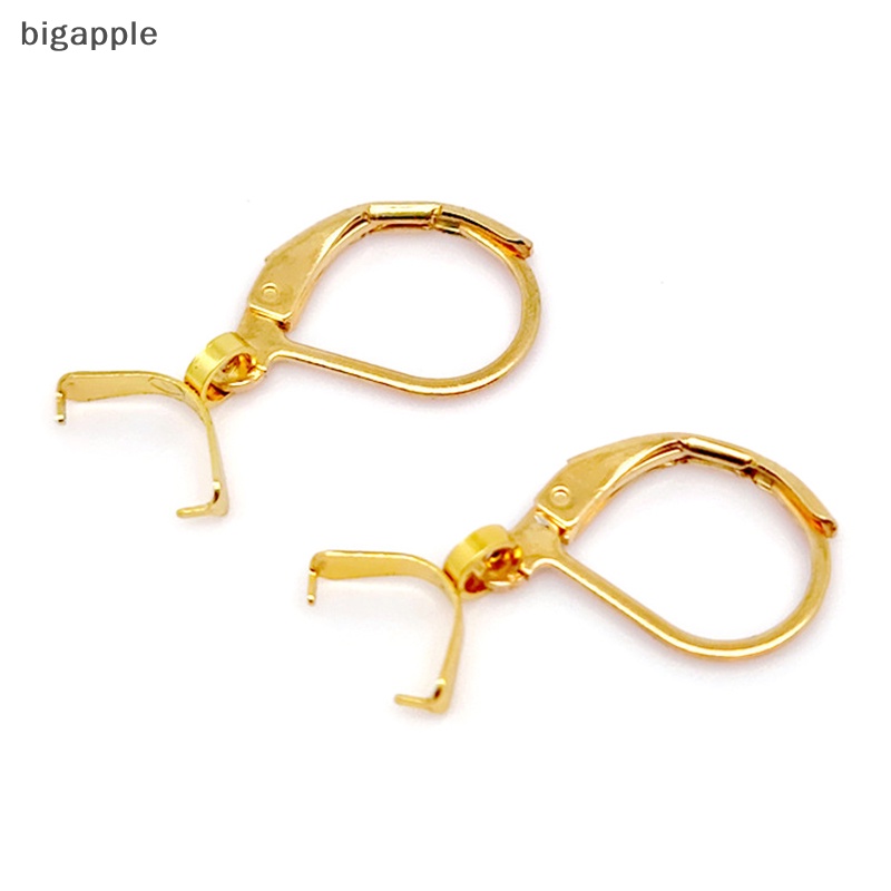 Set 10 Khuyên Tai Dạng Móc Bằng Thép Không Gỉ Hình Hạt Dưa DIY