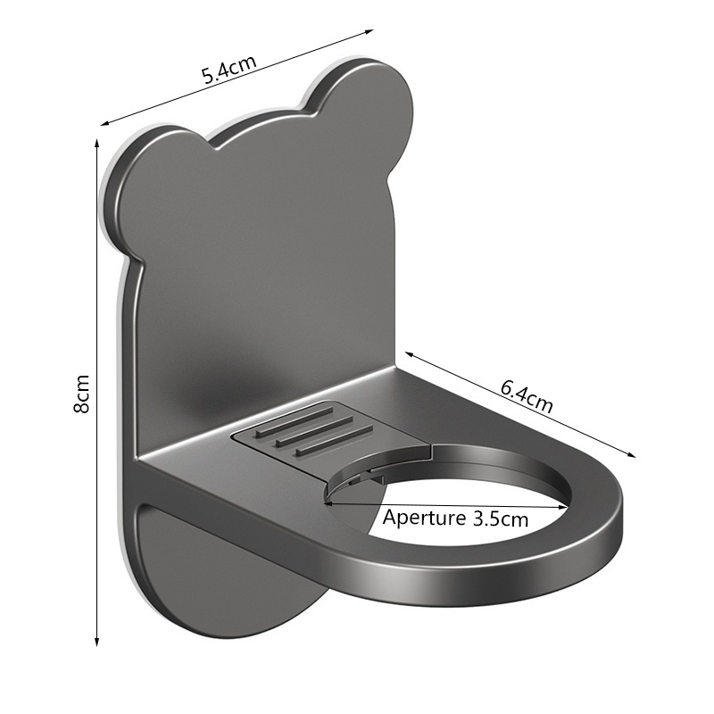 Giá Đỡ Chai Dầu Gội / Sữa Tắm Bằng Kim Loại Gắn Tường Thông Dụng Có Thể Điều Chỉnh