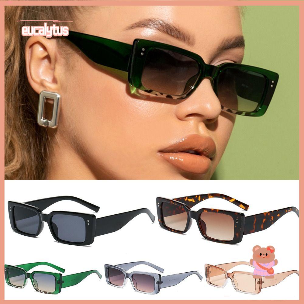 Kính Mát Gọng Nhỏ Màu Đen Phong Cách Retro Thời Trang Cho Nữ