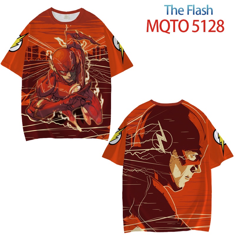 Yyds Áo Thun Tay Ngắn Hóa Trang Nhân Vật Barry Allen Phim THE FLASH Cỡ Lớn Unisex