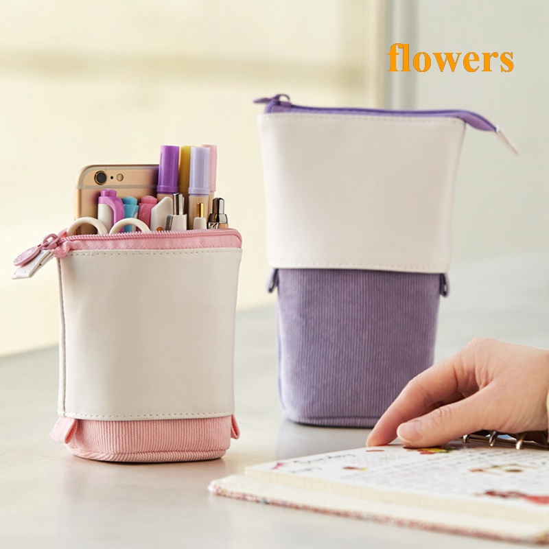 Túi Đựng Bút / Đồ Trang Điểm Có Khóa Kéo Tiện Dụng Cho Học Sinh